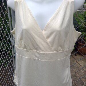 Scott Taylor Ivory Sleeveless Tank Top  Size XL NWT